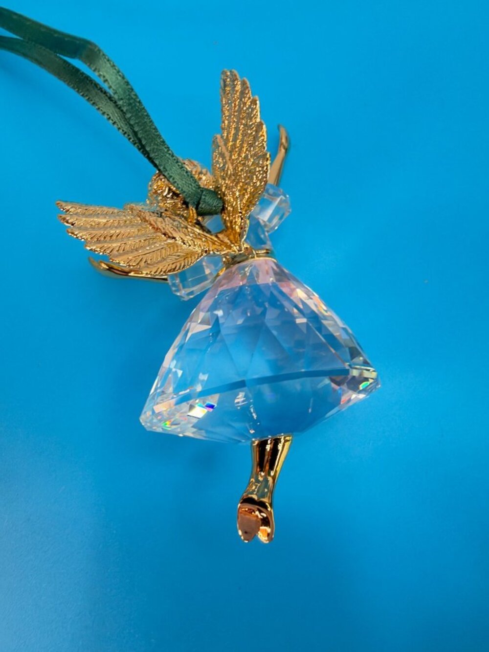 Swarovski 1996 Christmas Memories Angel Crystal Ornament 203083 Boxed Austria - Picture 12 of 14